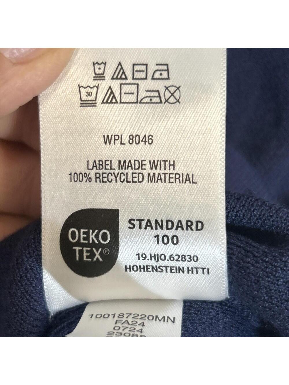 $49 Mode of One Sweater Caspian Blue Size Large Relax-Fit Short-Sleeve Mens - Picture 10 of 10